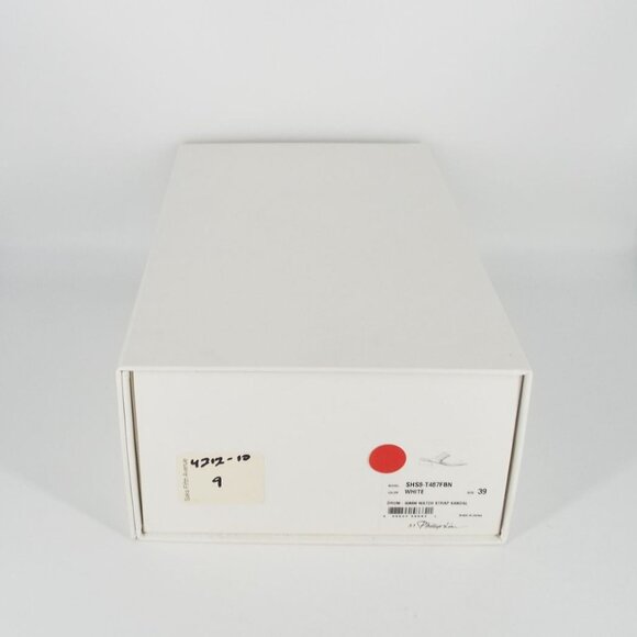 3.1 Phillip Lim White Leather Drum Watch Strap Sandals Size 39 - Picture 12 of 14